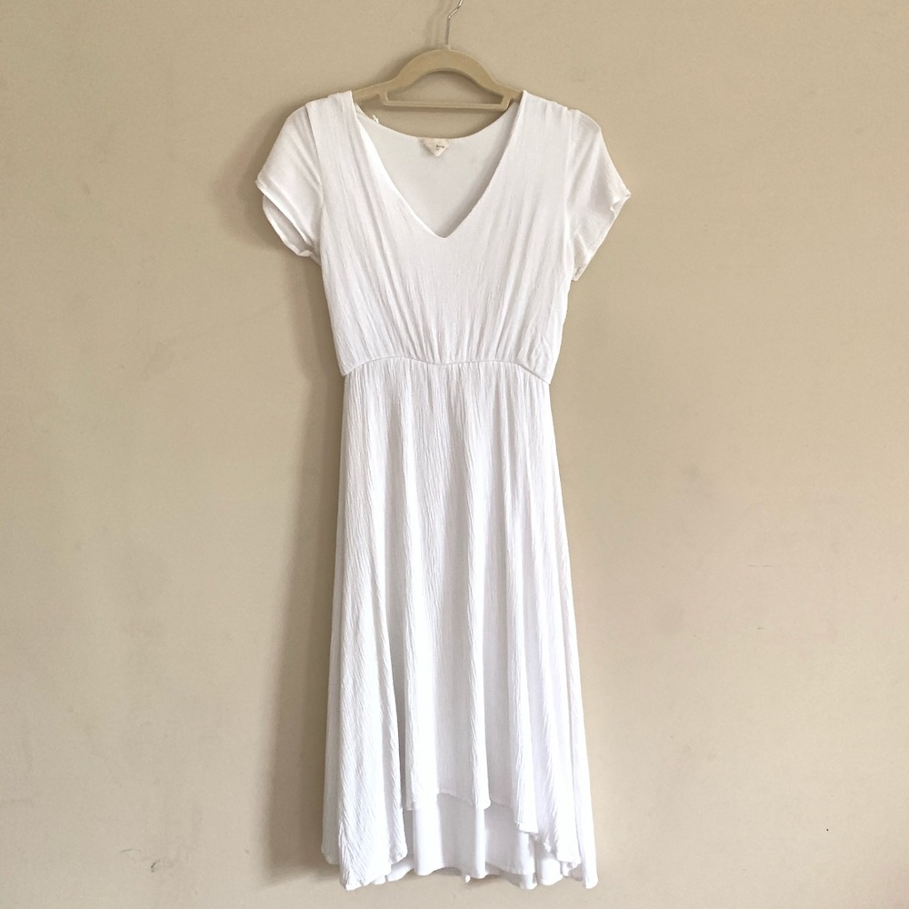 White Empire Waist Dress